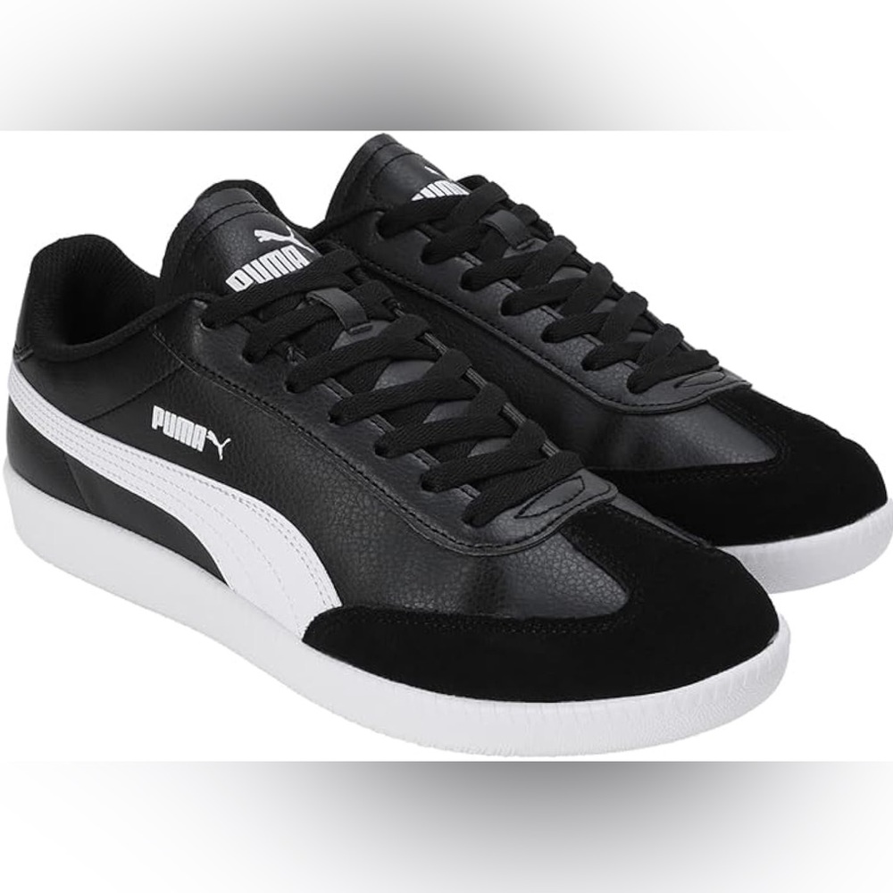 Puma Black and White Low-Top Sneaker